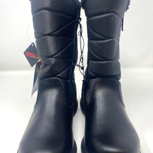 Sporto Janet Thermolite Waterproof Winter Boot Zipper Black Size 9 - Picture 3 of 6